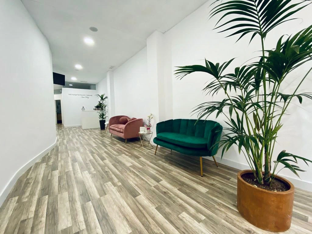 Sala de espera del consultorio de masajes